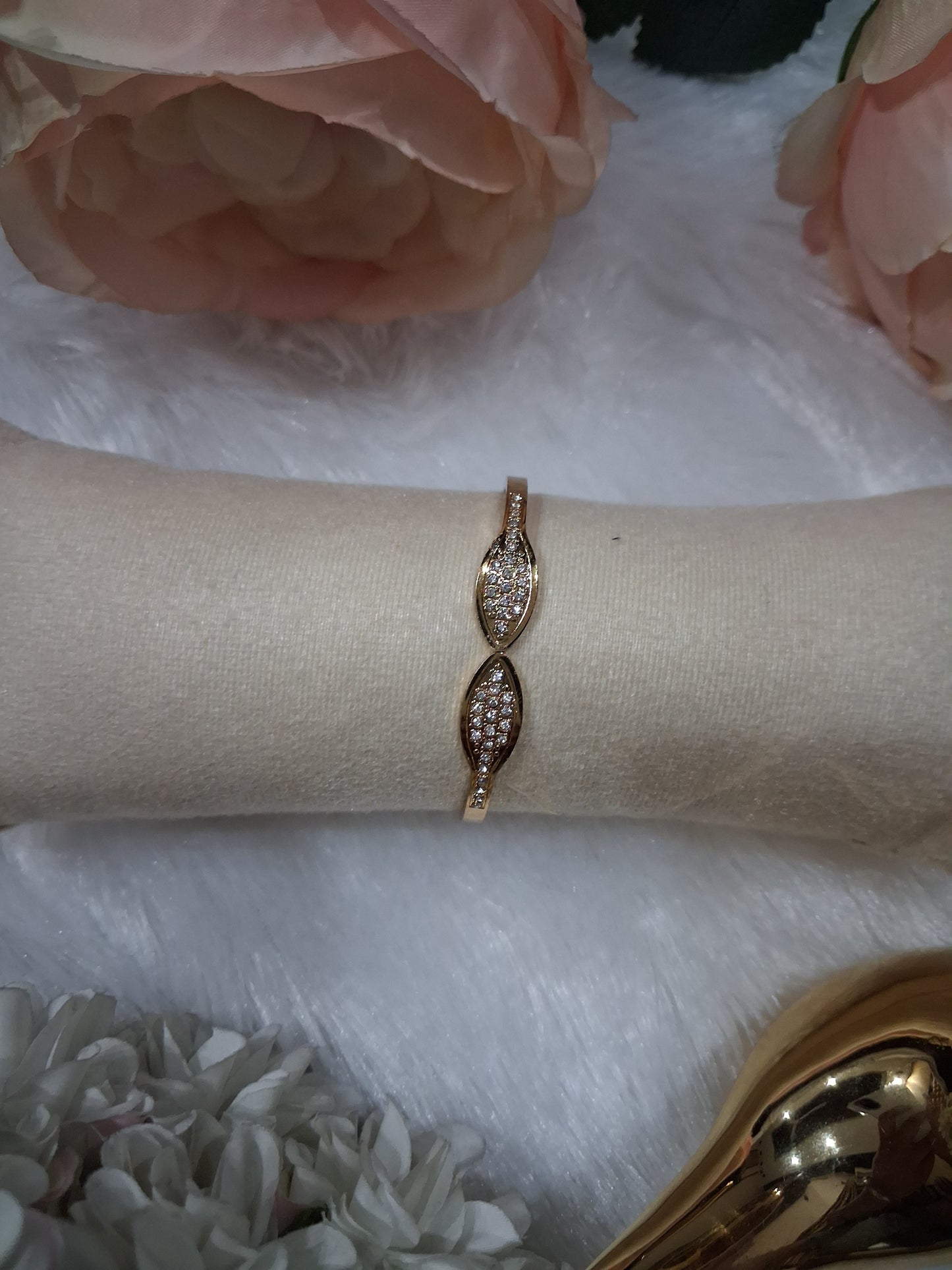 double Leaf Anti Tarnish baby bracelet
