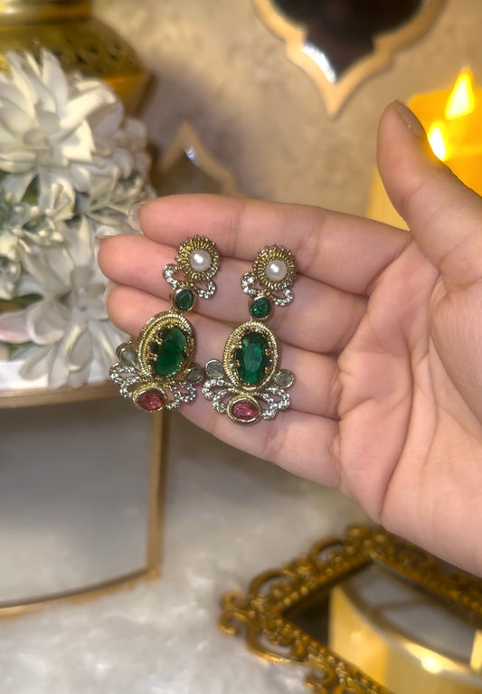 Elle Multicolored Victorian Choker Set
