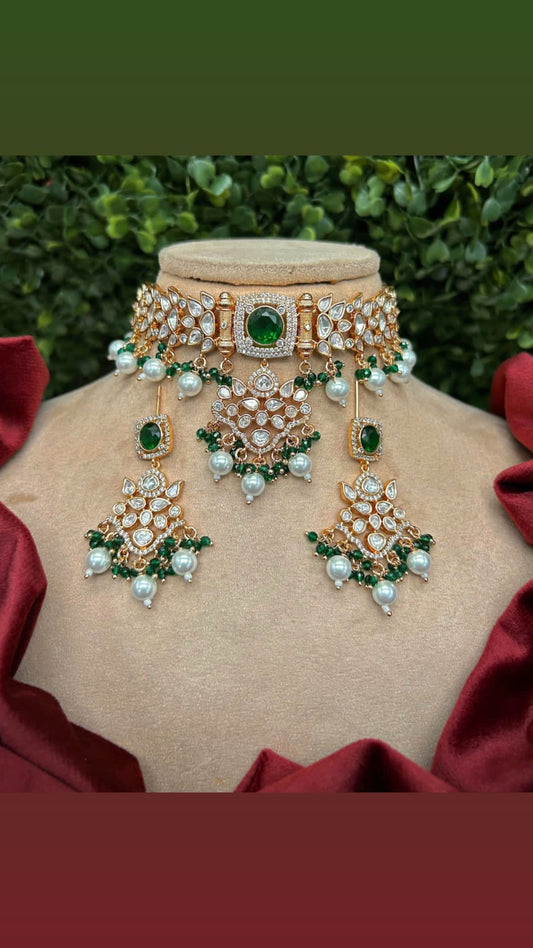 Kamal Polki Necklace Set