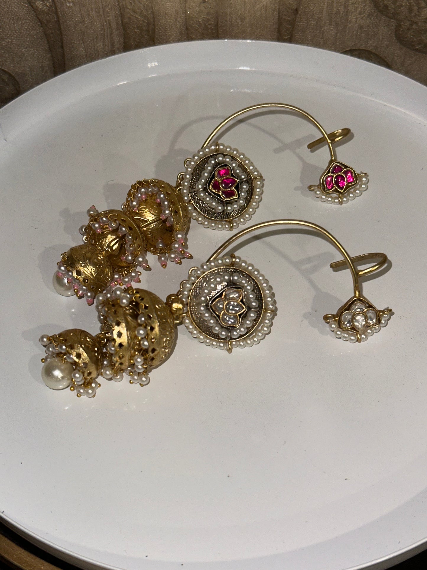 Rekha Brass kashmiri Earcuffs