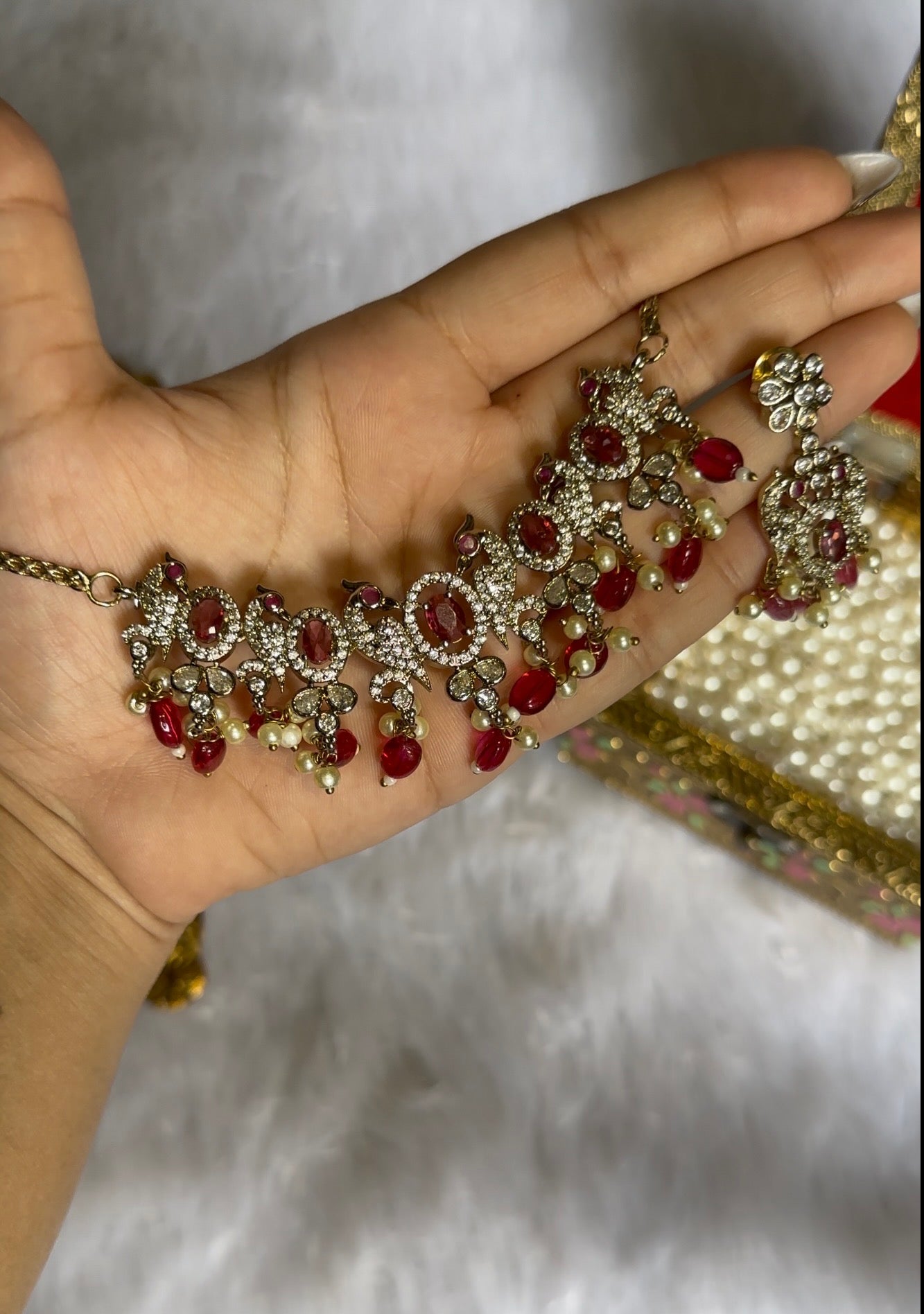 Panchi AD Necklace Set