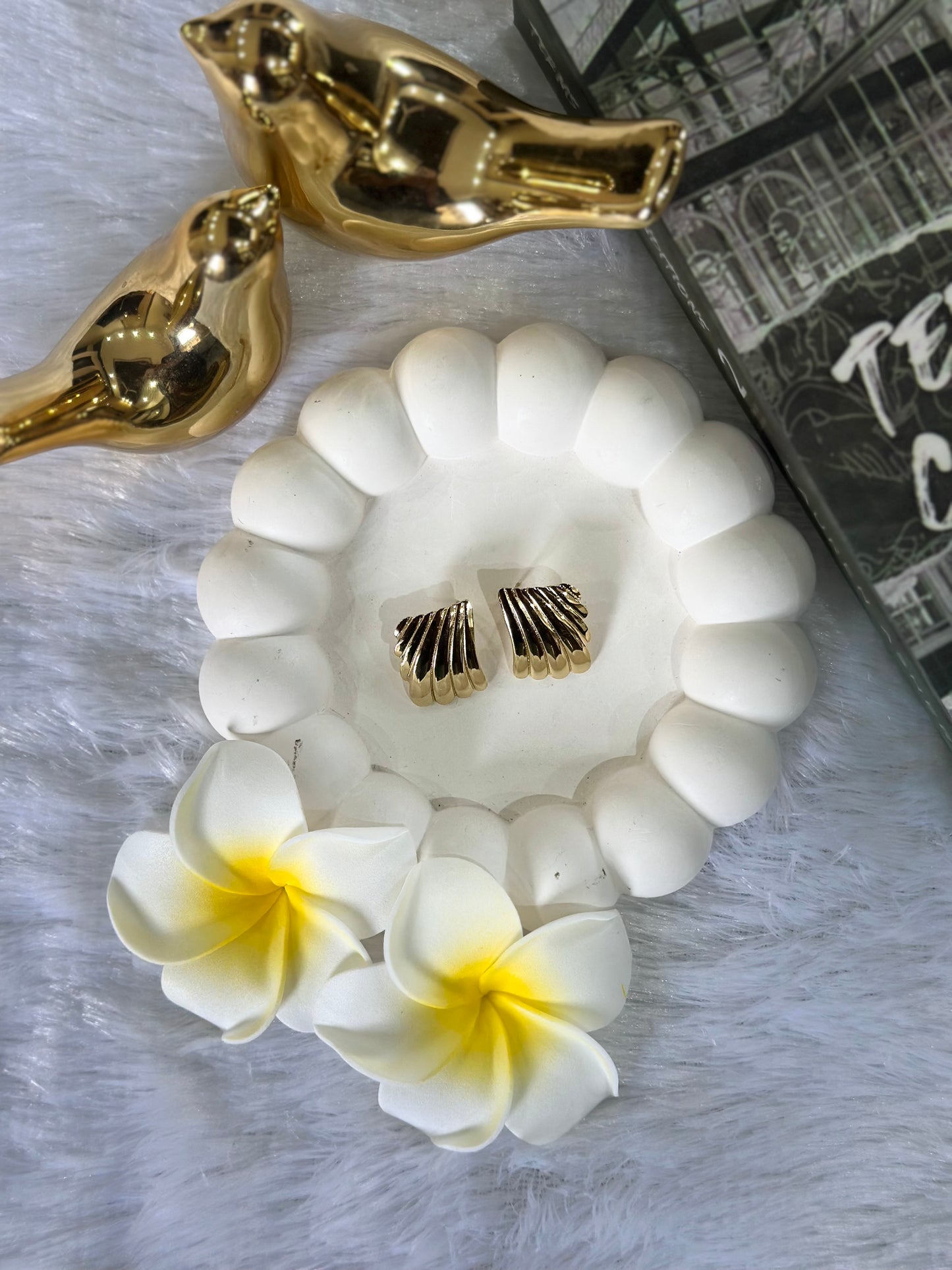 Square defined earrings