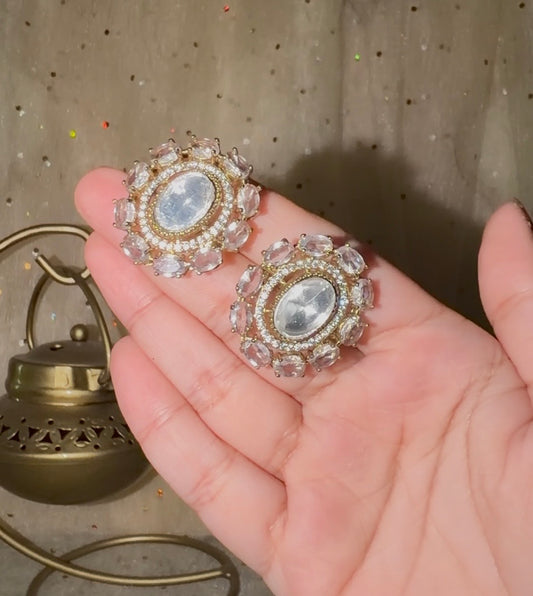 Sitara Moissanite Stud Earrings