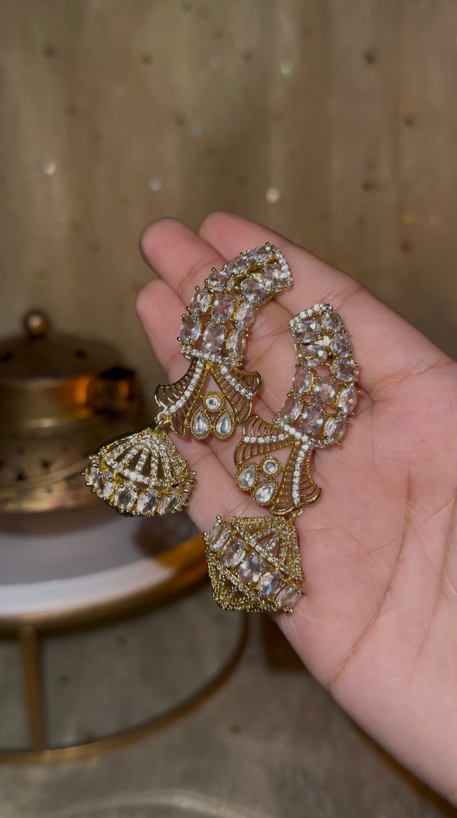 Nisha AD Statement Earrings