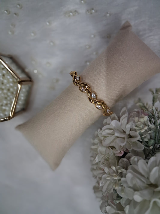 Braided Beaded Anti Tarnish Bracelet
