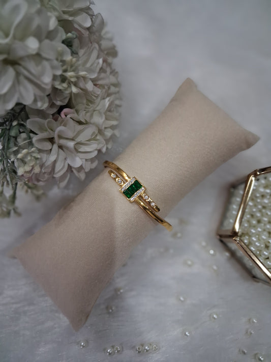 Emerald AD detailed Anti Tarnish Bracelet