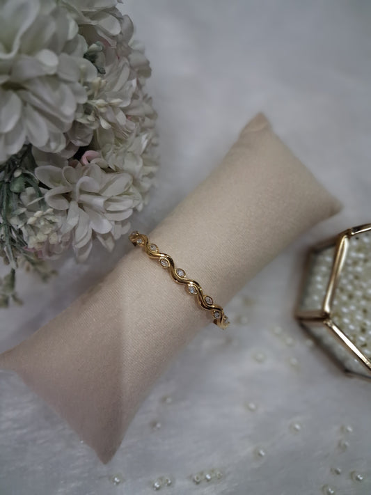 Beaded veil Anti Tarnish Bracelet
