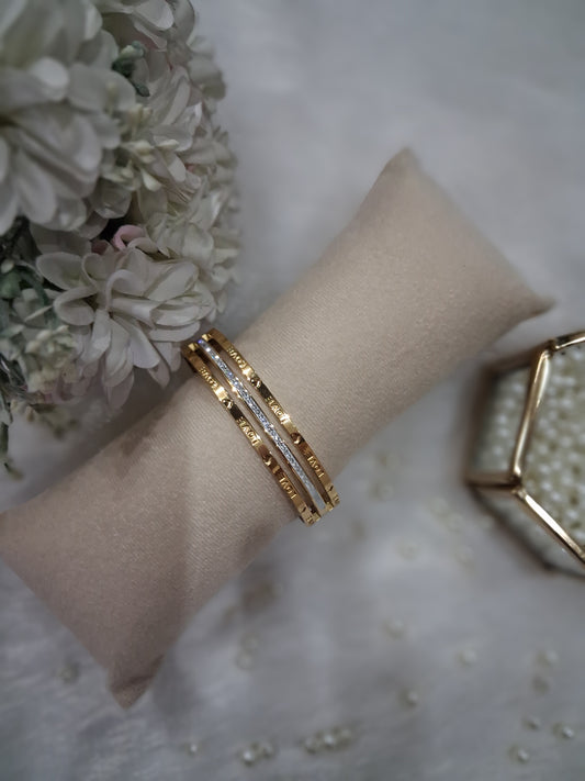 Tripple layer Gold Anti Tarnish Bracelet