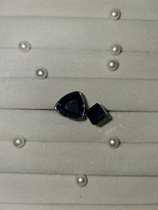 Dual Crytal Ajustable Ring