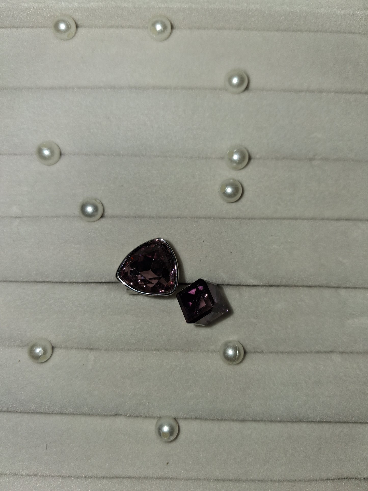 Dual Crytal Ajustable Ring