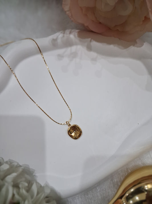 Solid Gold Charm AntiTarnish Chain
