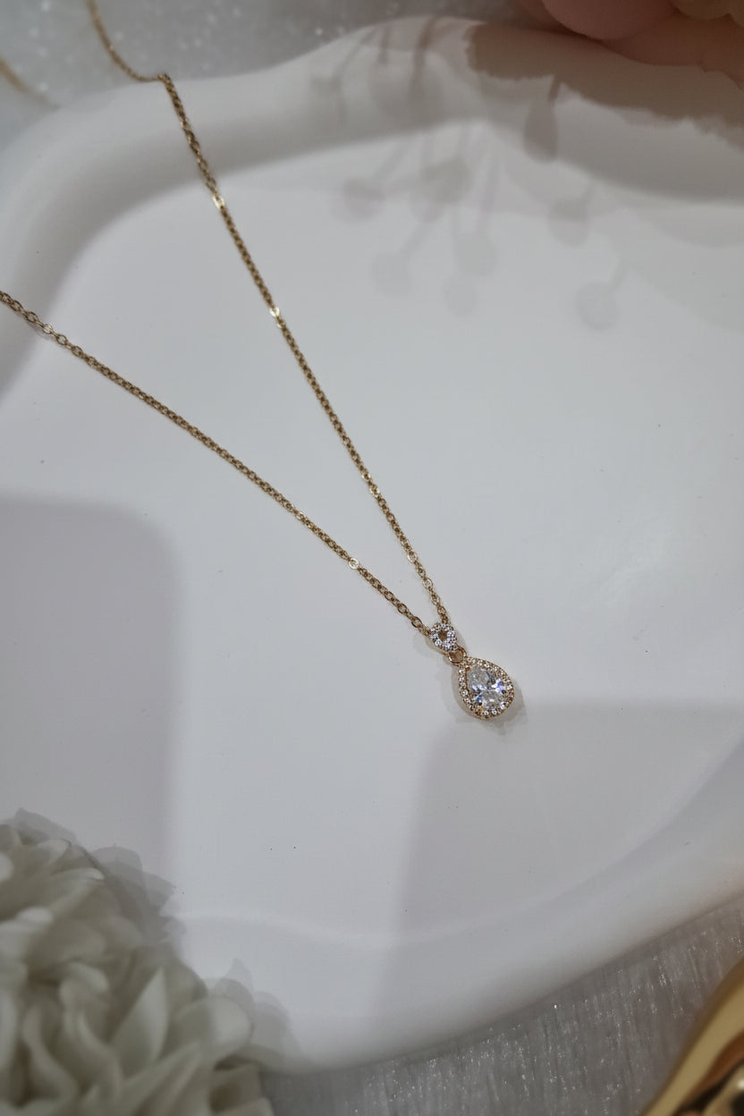 Solitaire Drop AntiTarnish Chain