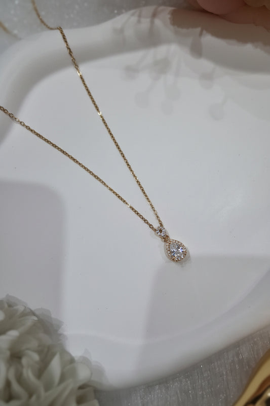 Solitaire Drop AntiTarnish Chain