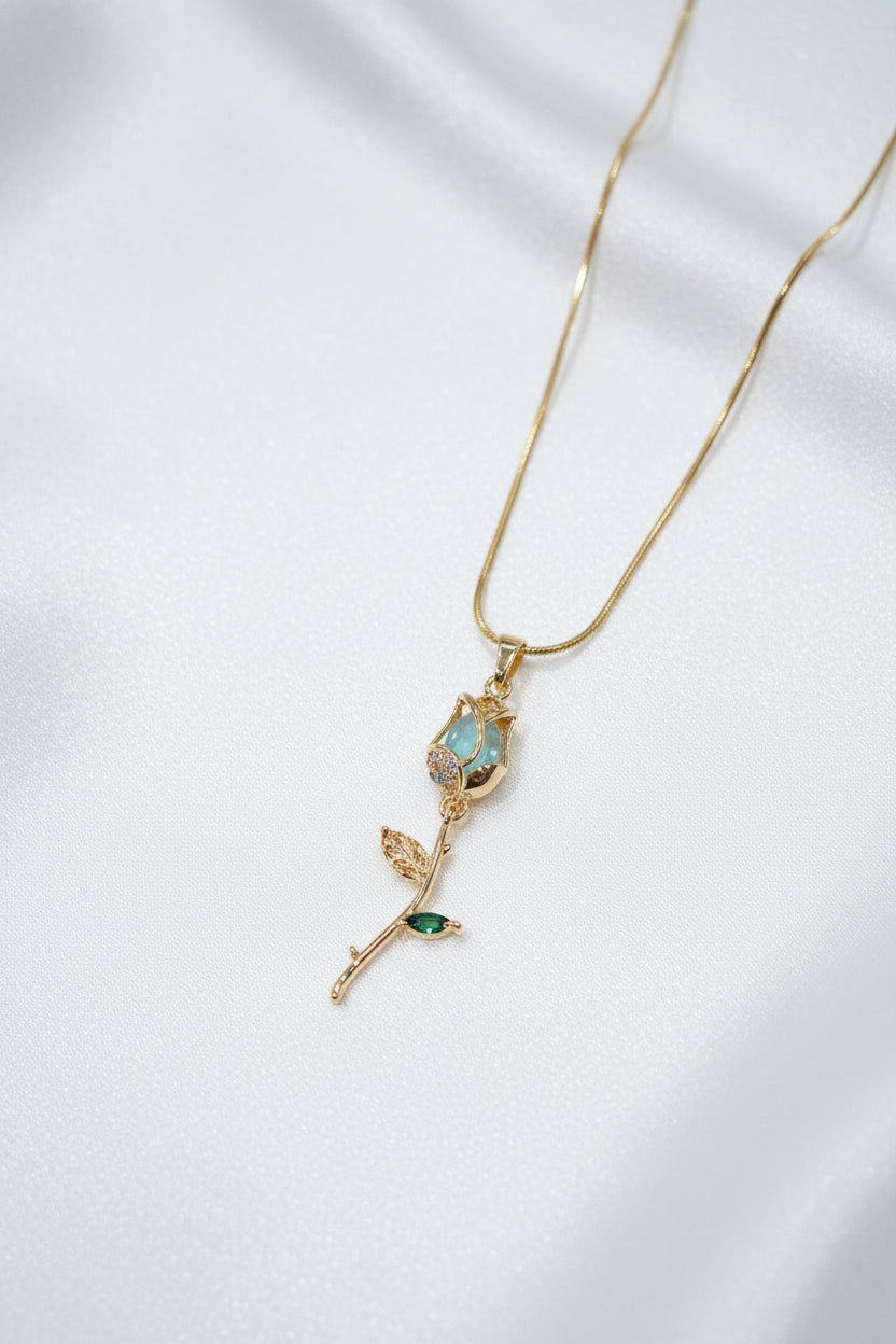 Rose Bud Charm Pendant