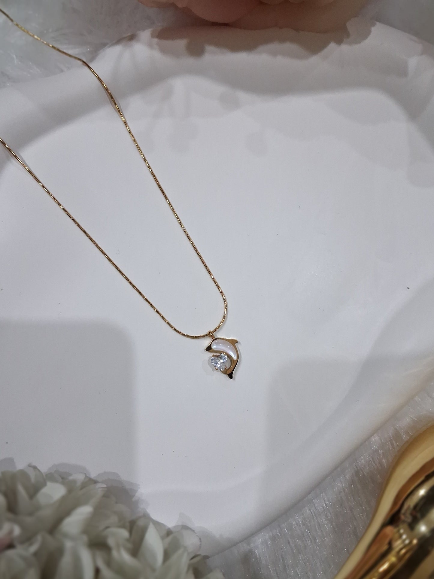 Dolphin charm Anti Tarnish Pendant