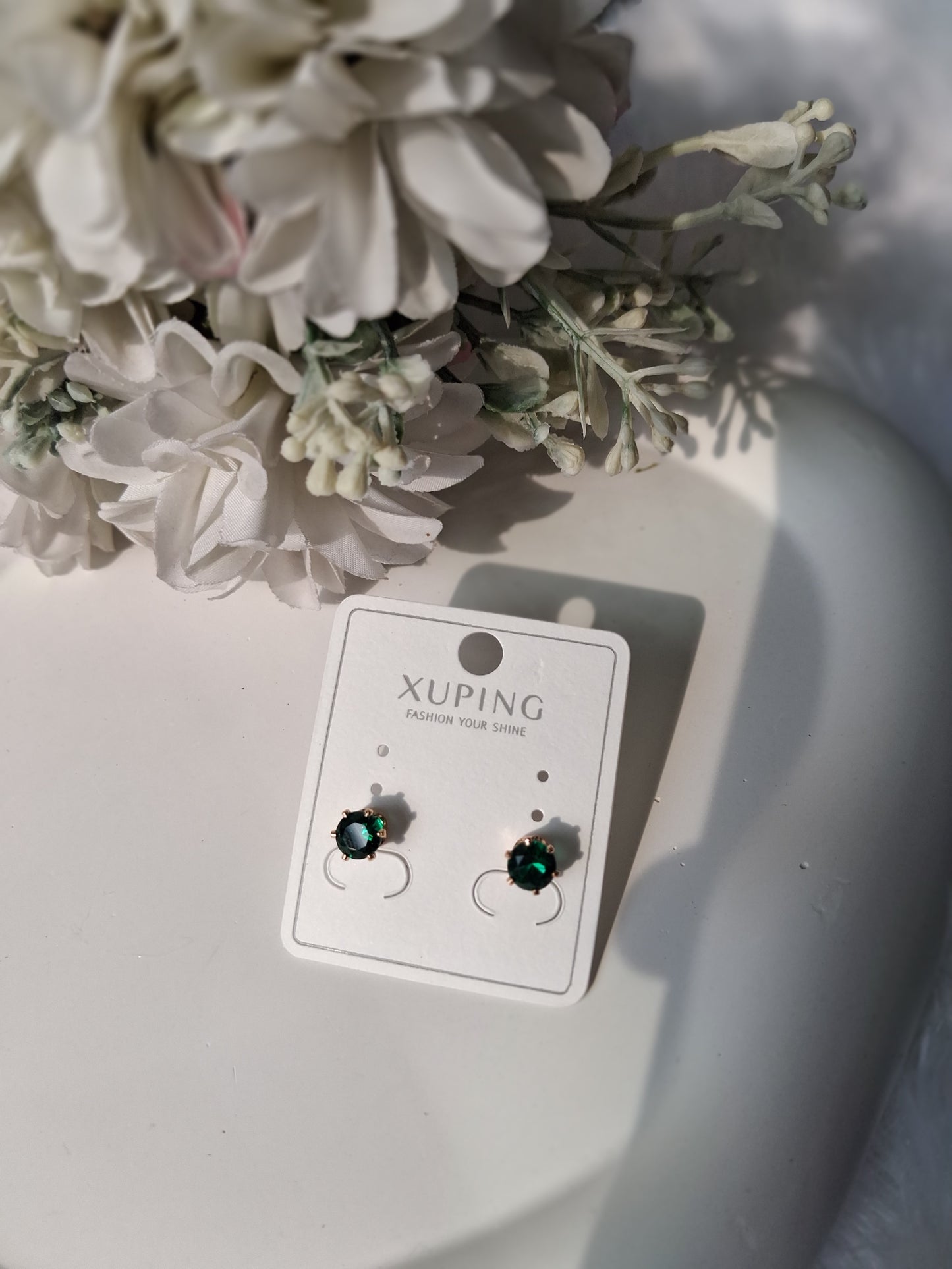 Dark toned Crystal Studs