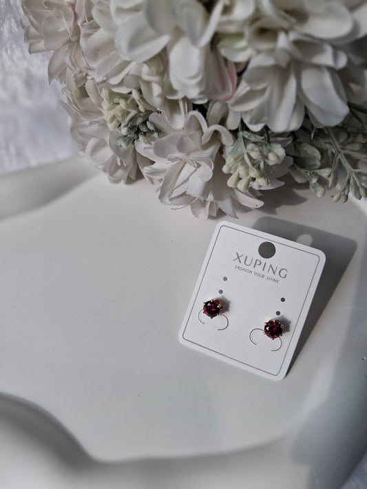 Dark toned Crystal Studs