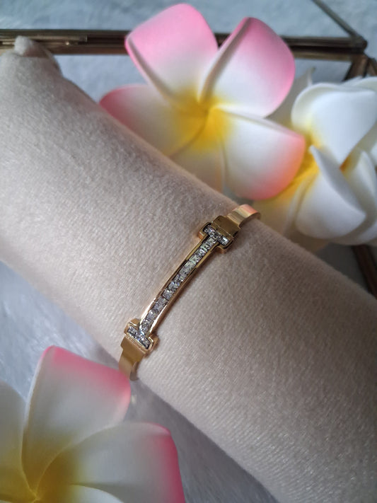 Smiley AD Studded AntiTarnish Baby Bracelet