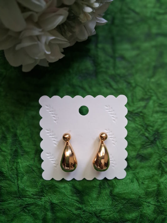 BallDrop solid Gold Anti Tarrnish Earrings