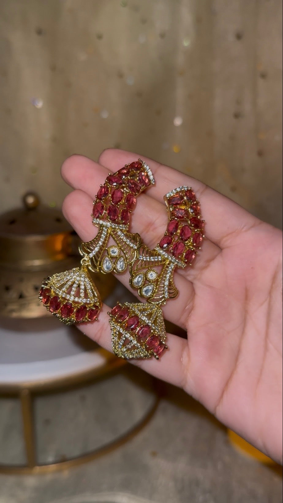 Nisha AD Statement Earrings