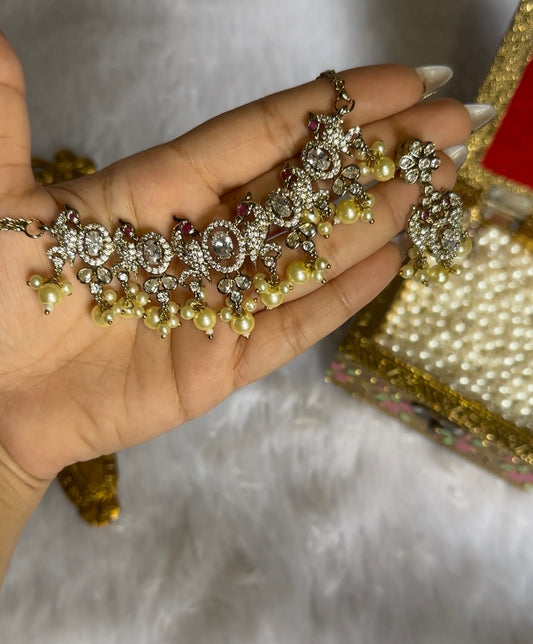 Panchi AD Necklace Set