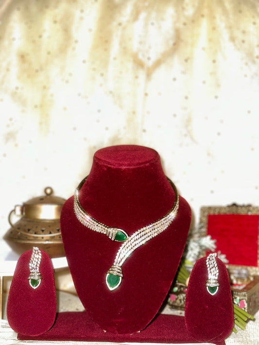 Neha AD Hasli Necklace set