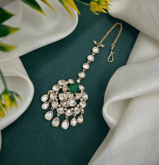 Polki Emerald MangTika