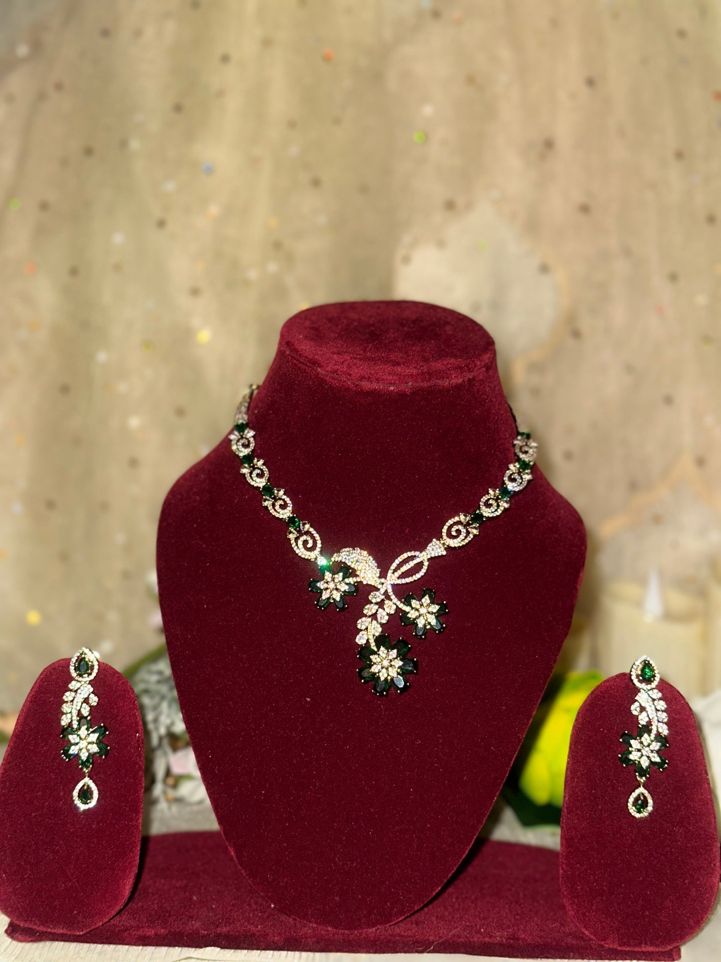 Floral AD Necklace Set