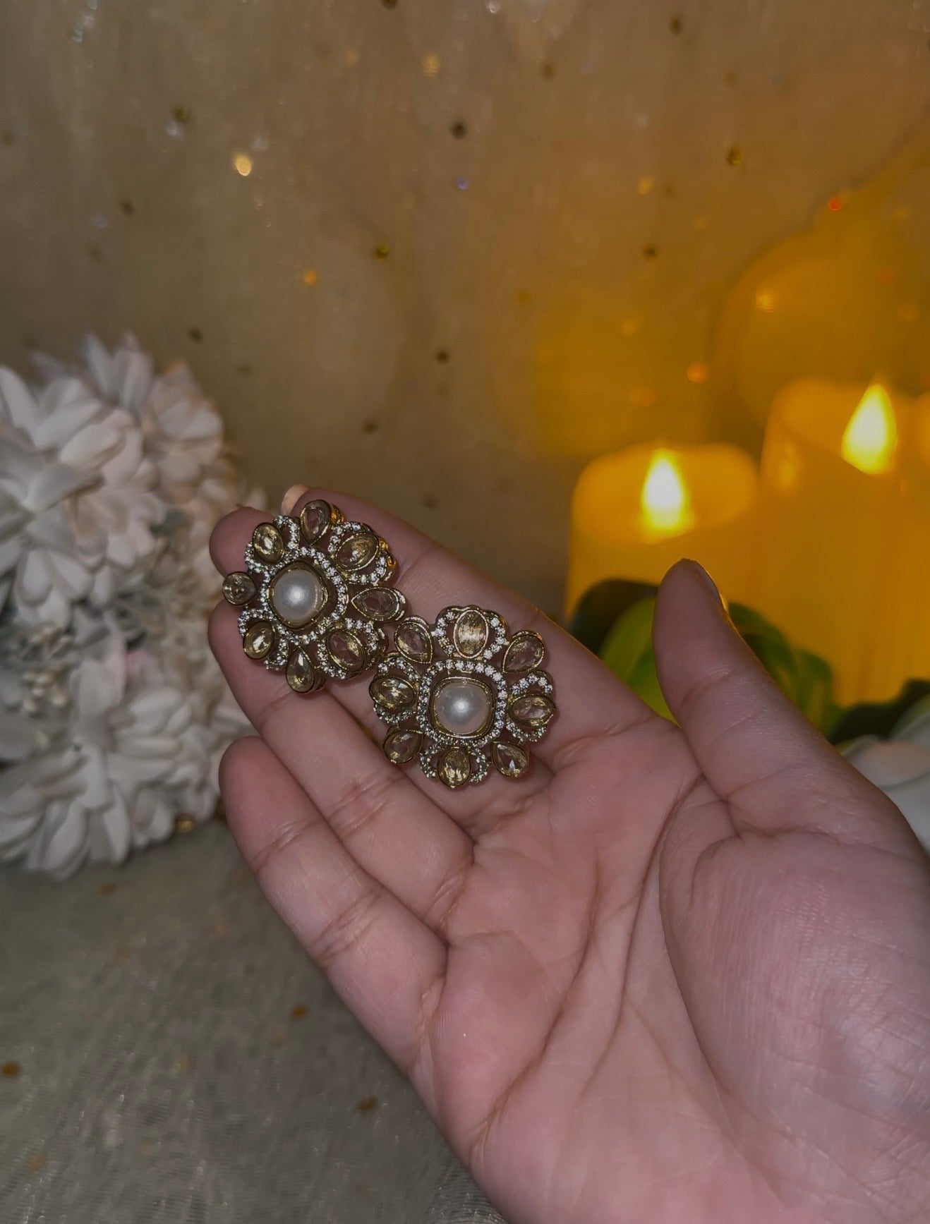 Naira Floral Studs