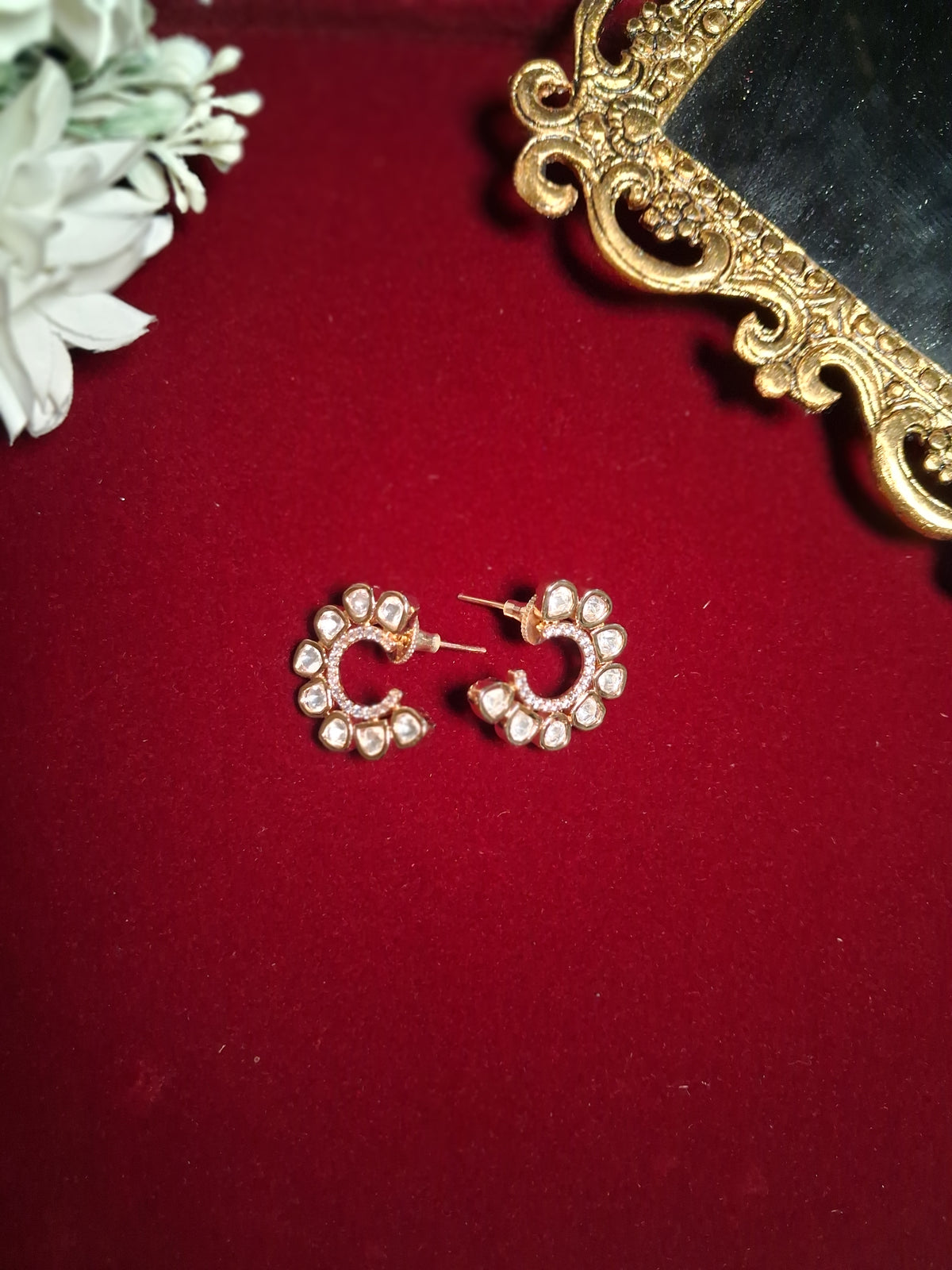 Aradhna Moissanite Indian Studs