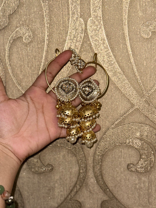 Rekha Brass kashmiri Earcuffs