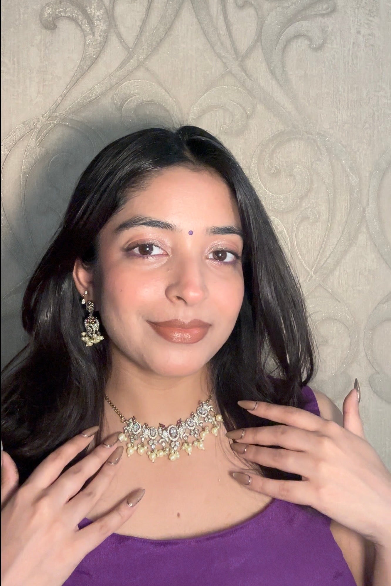 Panchi AD Necklace Set