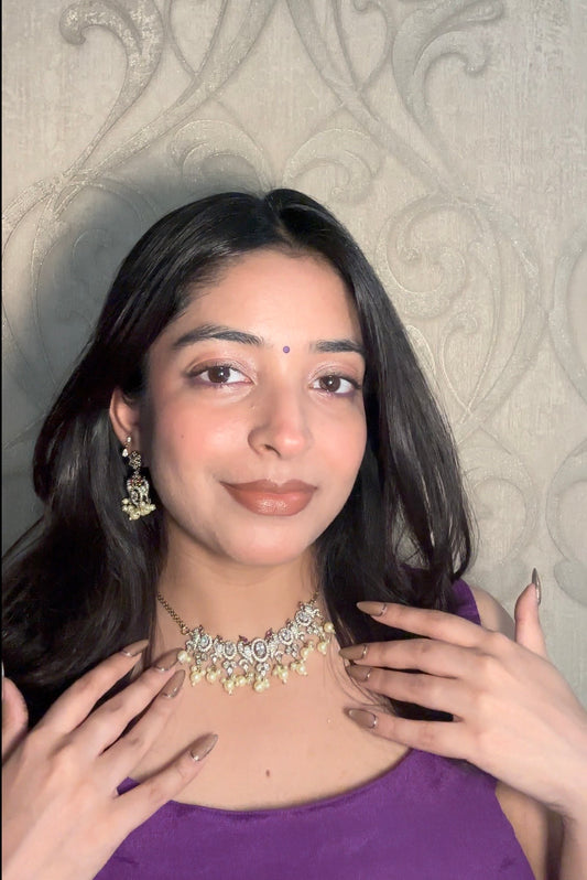 Panchi AD Necklace Set