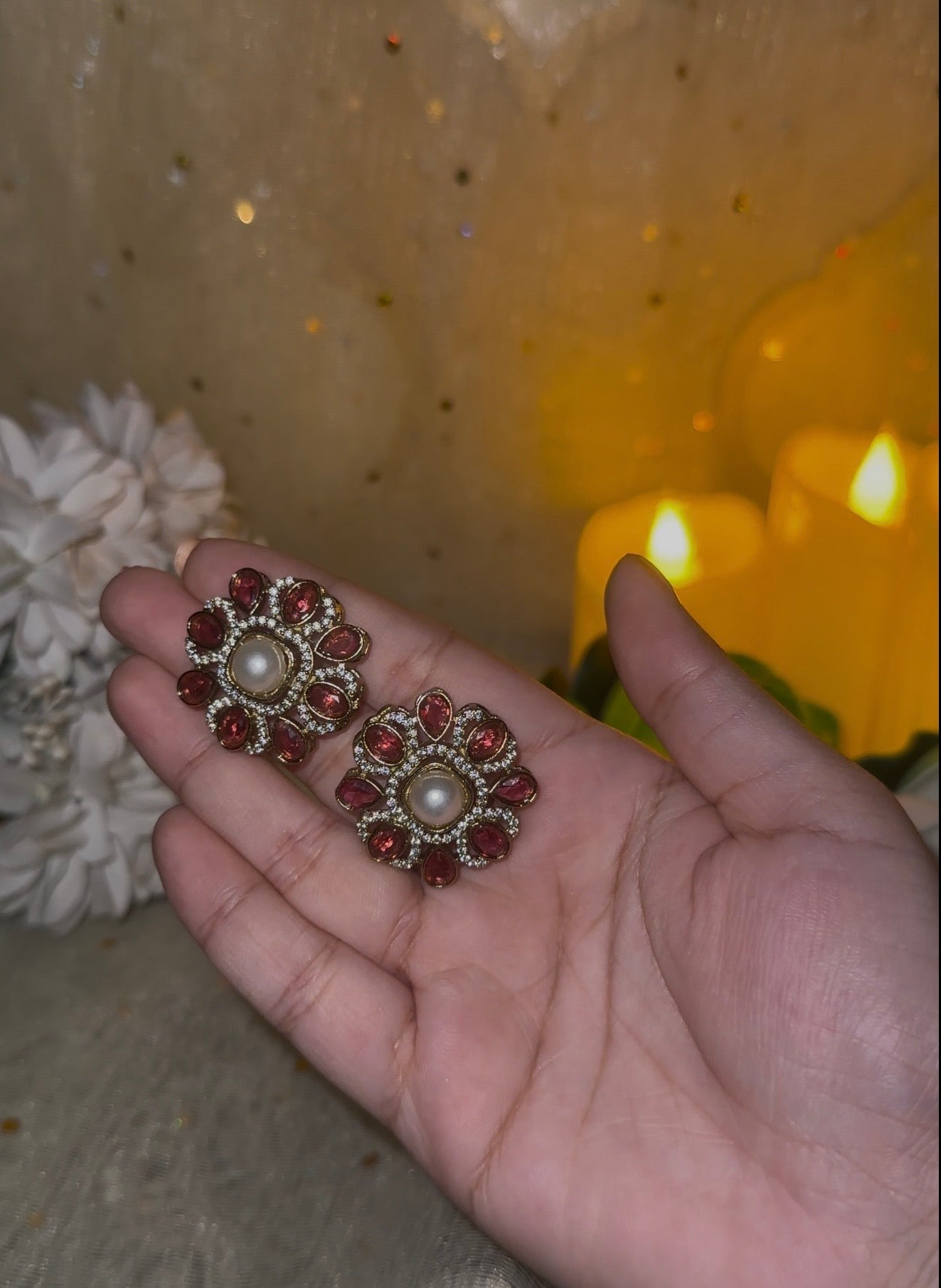 Naira Floral Studs