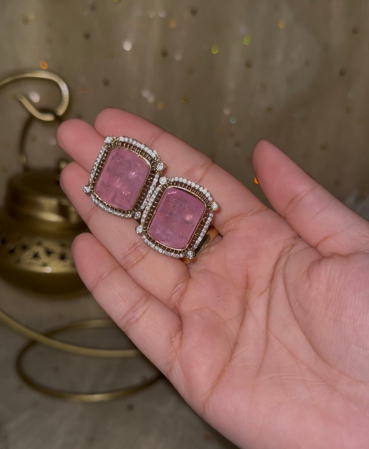 Natural Doublet Pastel Studs