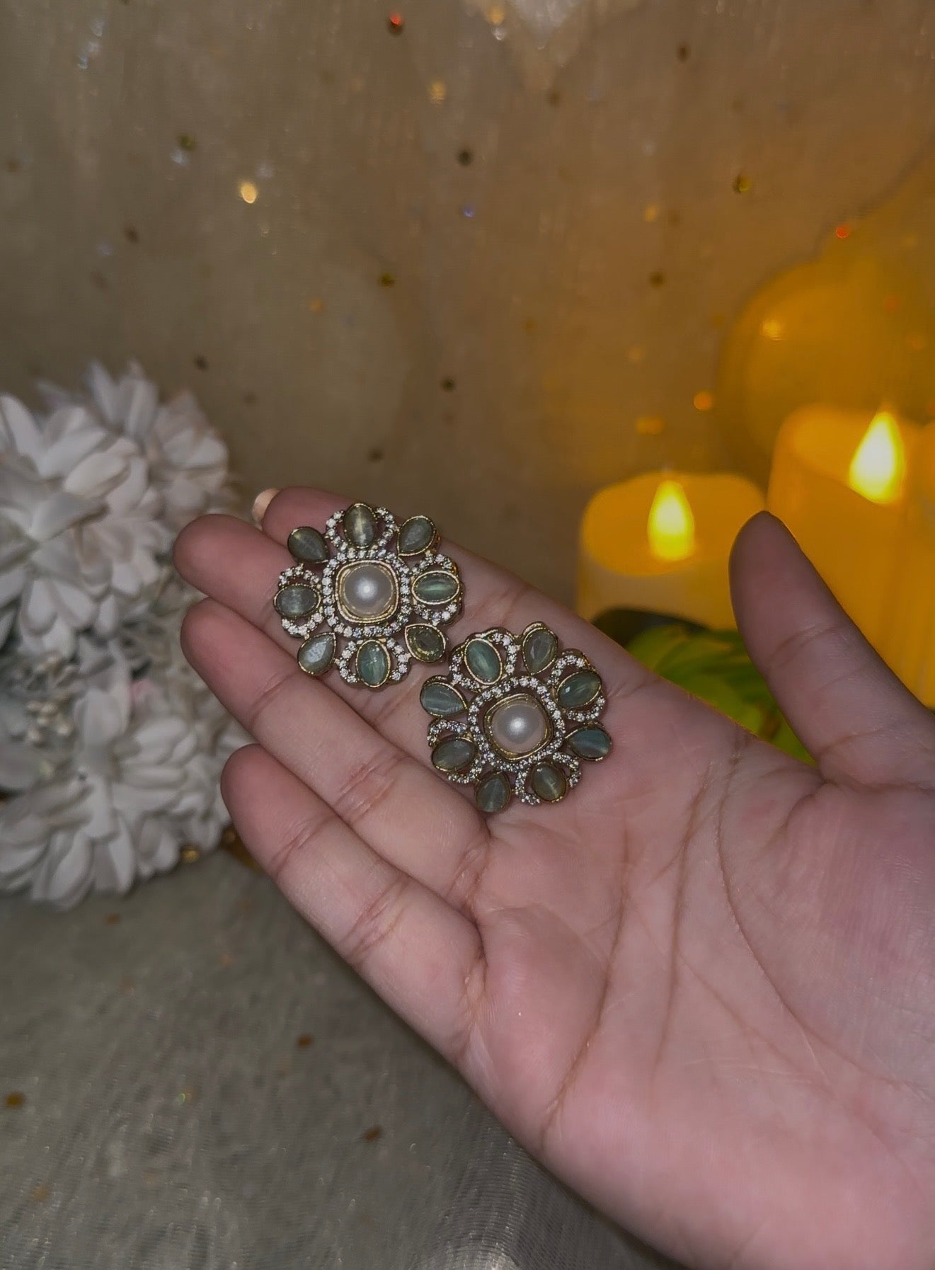Naira Floral Studs
