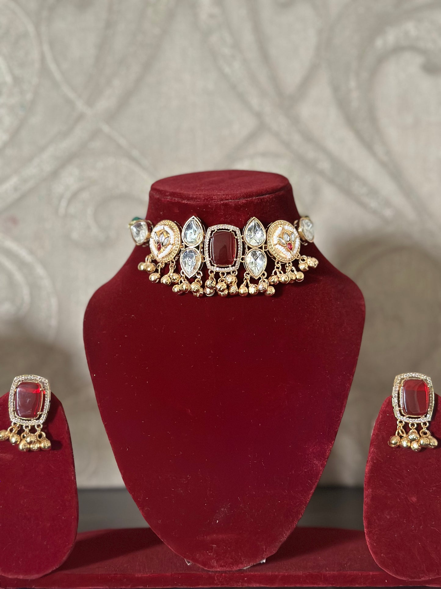Kashmiri brass choker set