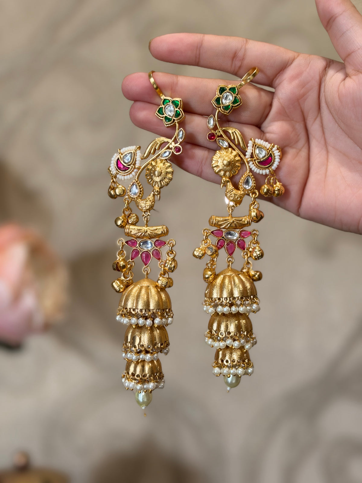 Mayuri Kashmiri Brass Earcuffs