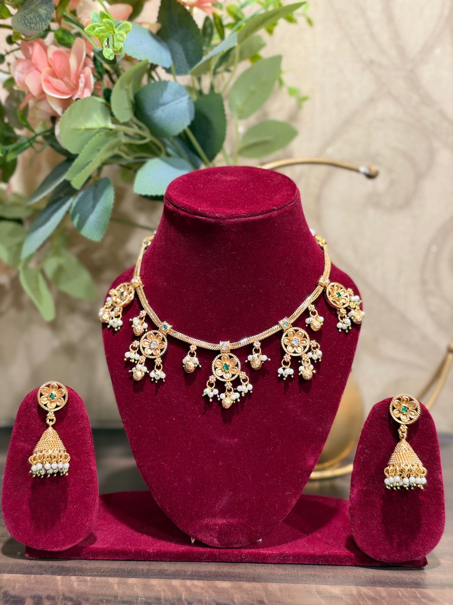 Kalyani Ghunghroo Rajasthani Meenakari piroyi Necklace set