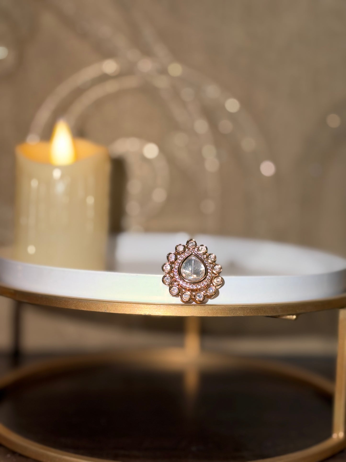 Kundan Party Heritage Ring