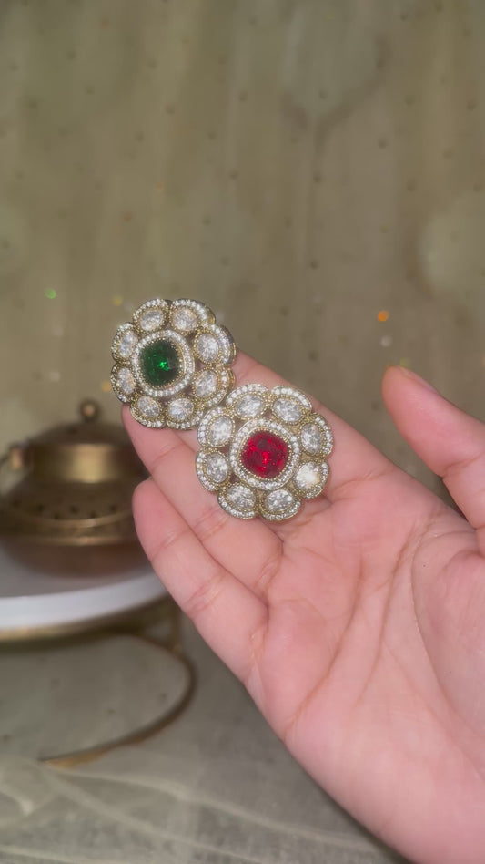 Mogra Moissanite Premium Indian Studs