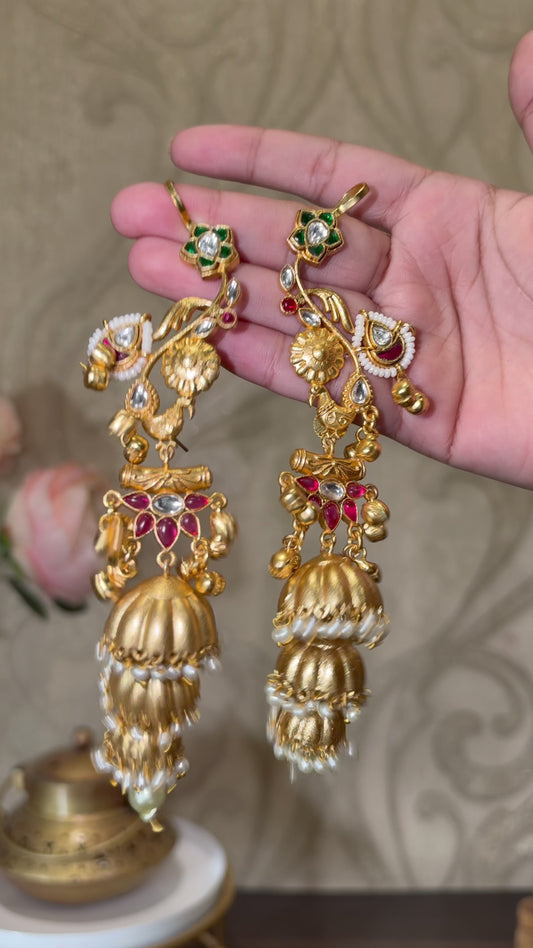 Mayuri Kashmiri Brass Earcuffs