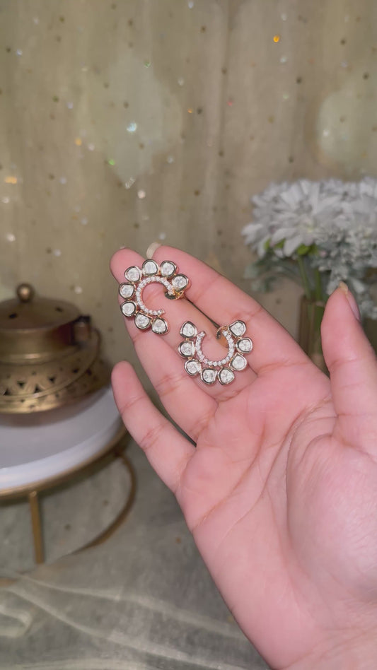 Aradhna Moissanite Indian Studs