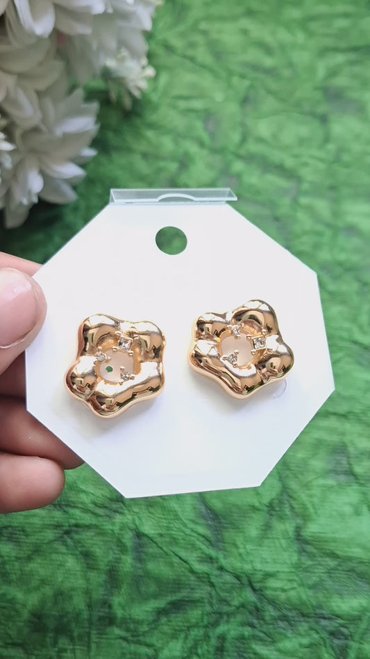Cloud Crystal Anti Tarnish Stud Earrings